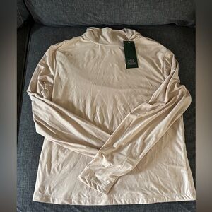 Light Pink Long Sleeve Turtleneck Top. XL NWT